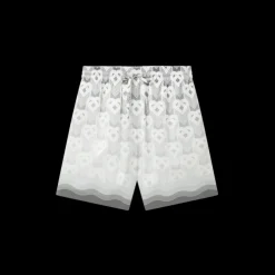 Gradient Heart Monogram Silk Shorts