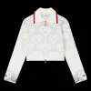 Gradient Heart Monogram Towelling Jacket