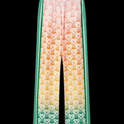 Gradient Heart Monogram Wide Leg Trousers