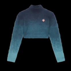 Gradient Mohair High Neck Jumper