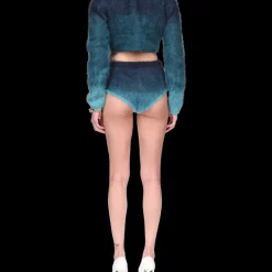 Gradient Mohair High Neck Jumper