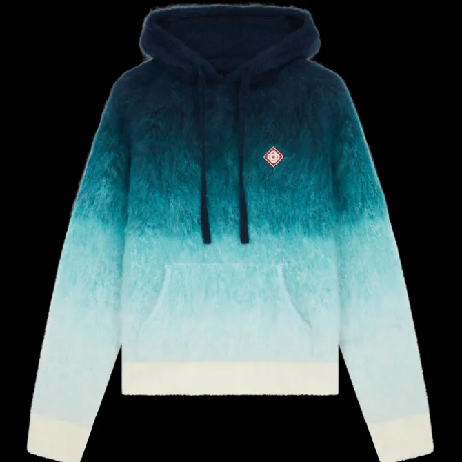 Gradient Mohair Hooded Sweatshirt