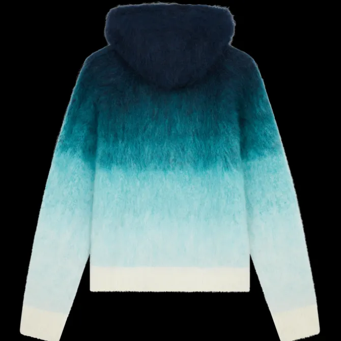 Gradient Mohair Hooded Sweatshirt