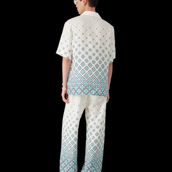 Gradient Monogram Linen Shirt