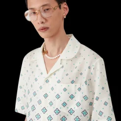 Gradient Monogram Linen Shirt