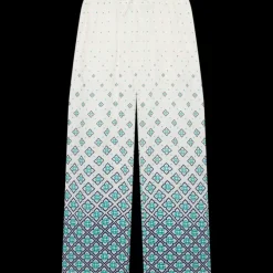 Gradient Monogram Linen Trousers