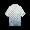 Gradient Monogram Short Sleeve Silk Shirt