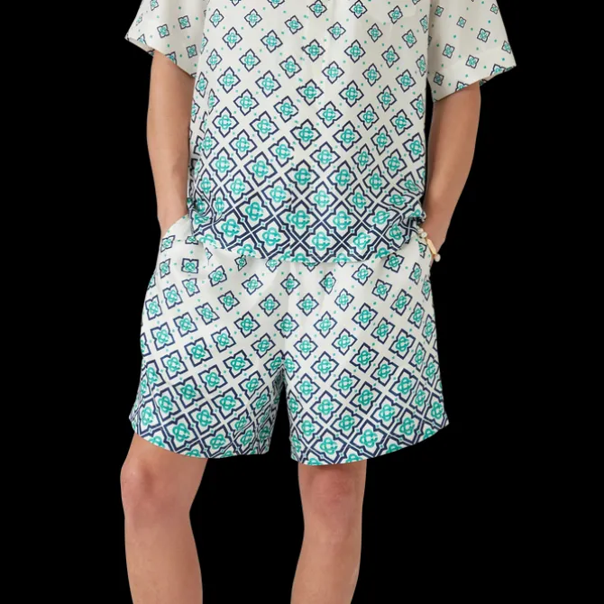 Gradient Monogram Silk Shorts