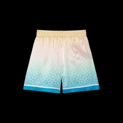 Gradient Monogram Silk Shorts