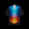 Gradient Silk Short Sleeve Shirt