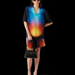 Gradient Silk Short Sleeve Shirt