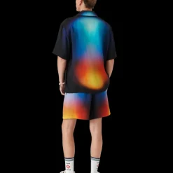Gradient Silk Short Sleeve Shirt