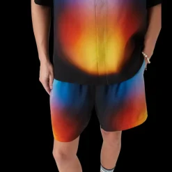 Gradient Silk Shorts