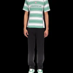 Gradient Stripe Panelled T-Shirt