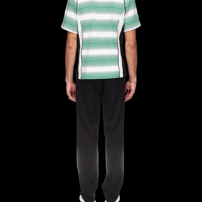 Gradient Stripe Panelled T-Shirt