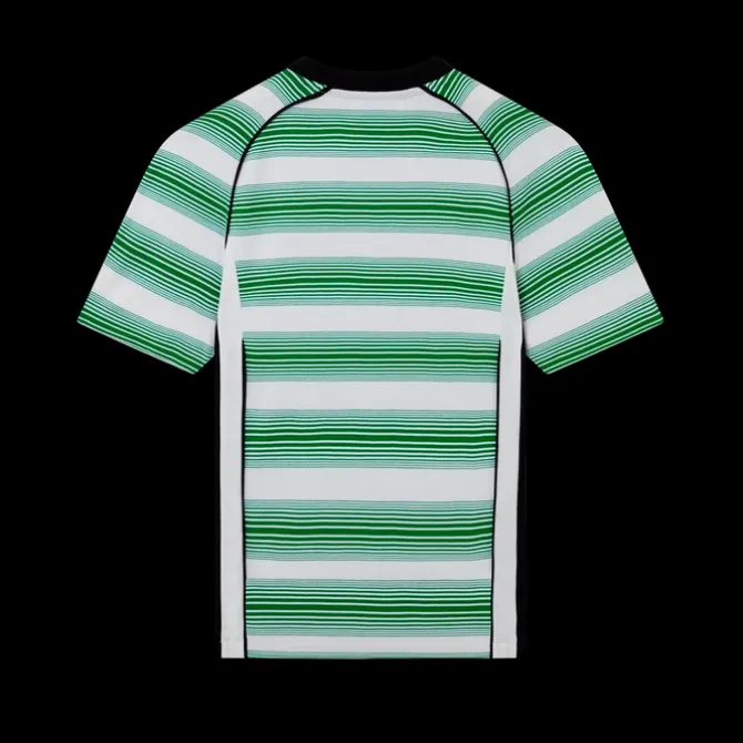 Gradient Stripe Panelled T-Shirt