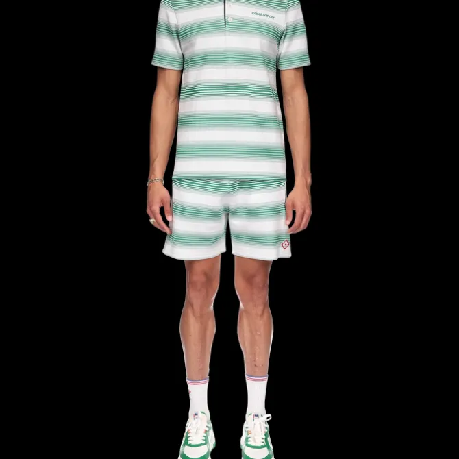 Gradient Stripe Polo Shirt
