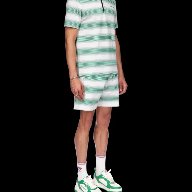Gradient Stripe Polo Shirt