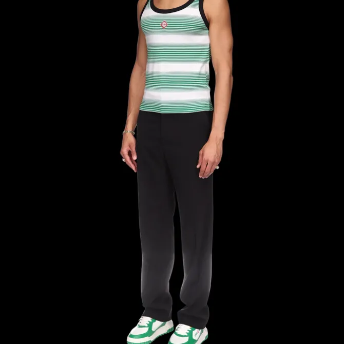 Gradient Stripe Ringer Tank Top