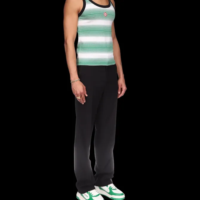 Gradient Stripe Ringer Tank Top