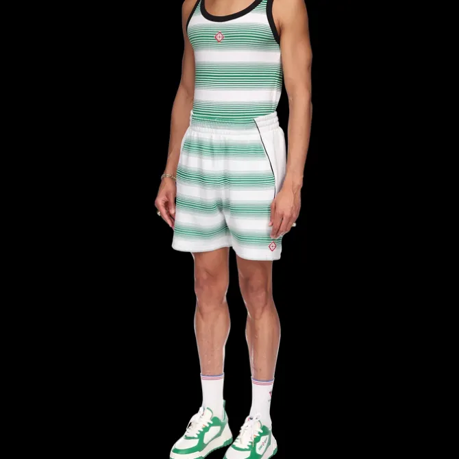 Gradient Stripe Sweatshorts