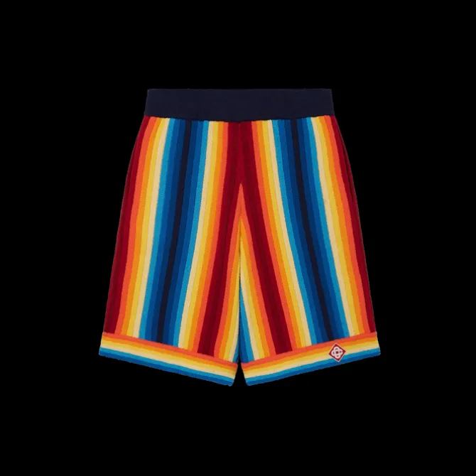 Gradient Stripe Towelling Shorts