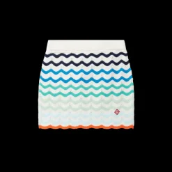 Gradient Wave Crochet Skirt