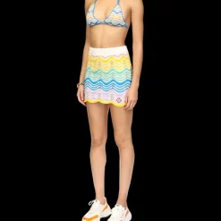 Gradient Wave Crochet Skirt