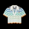 Gradient Wave Crochet Top