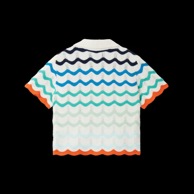 Gradient Wave Crochet Top