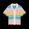 Gradient Wave Knit Shirt
