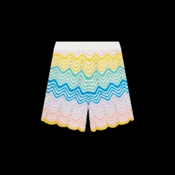 Gradient Wave Knit Shorts