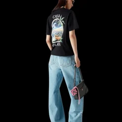 Graffiti Distressed Denim Jeans