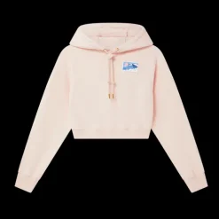 Greek Temple Cropped Hooded Sweatshirt