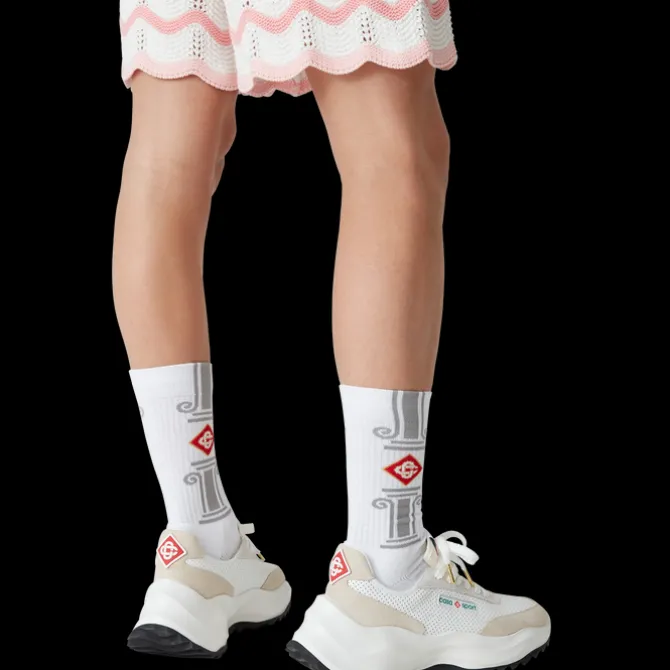 Grey Column Socks