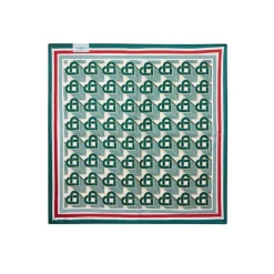 Heart Monogram Medium Silk Scarf