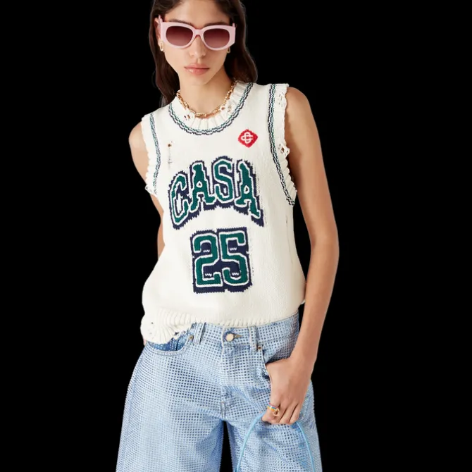 Intarsia Baseball Top