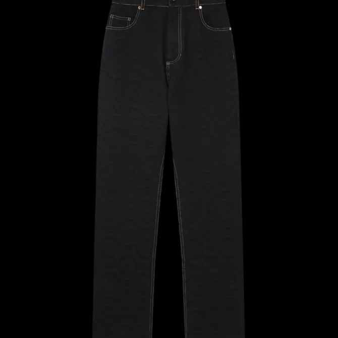 Jacquard Denim Jeans