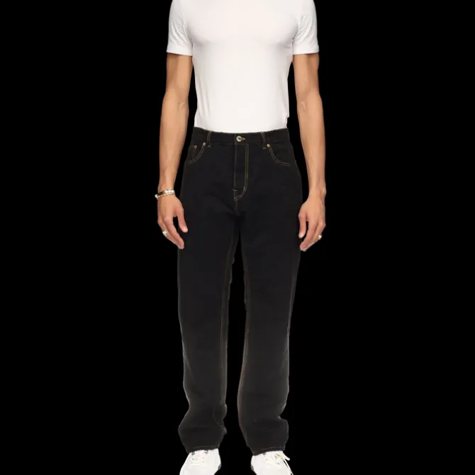 Jacquard Denim Jeans