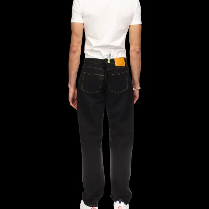 Jacquard Denim Jeans