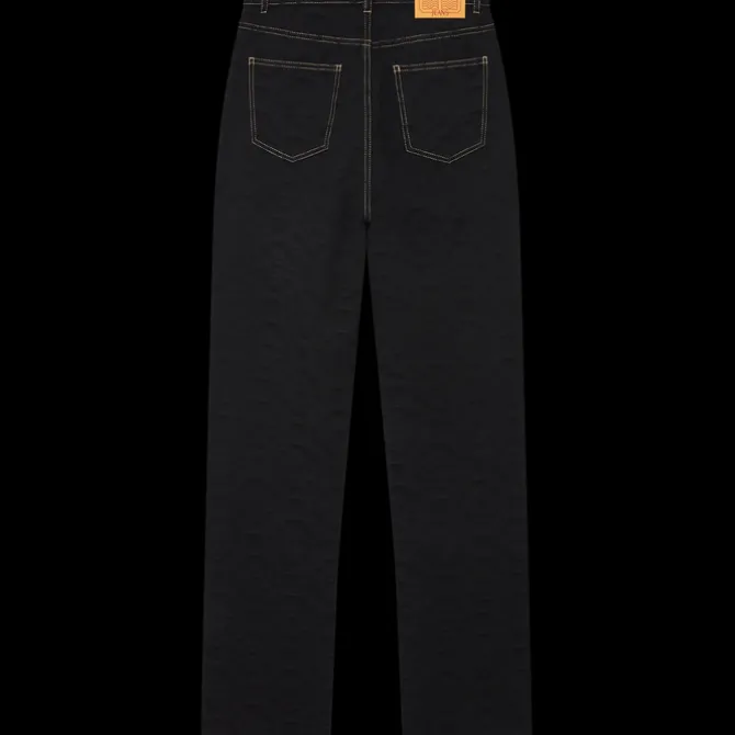 Jacquard Denim Jeans