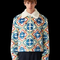 Jacquard Faux Fur Jacket