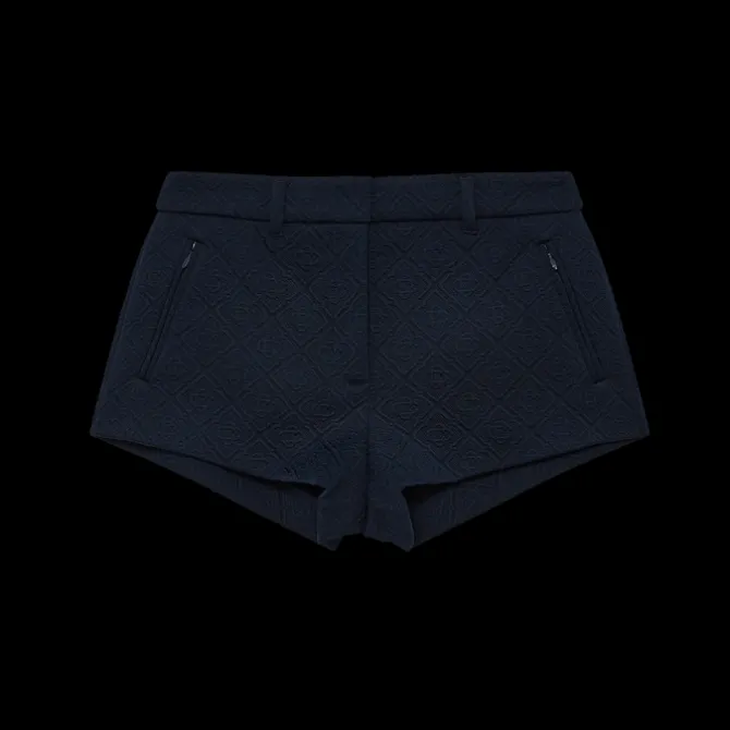 Jacquard Knit Mini Shorts