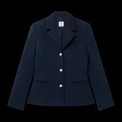 Jacquard Knit Single Breasted Jacket