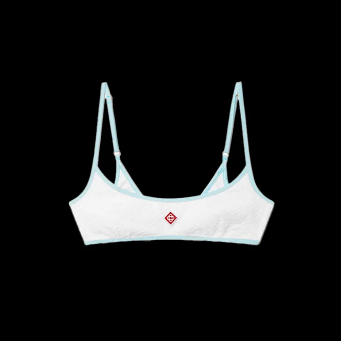 Jacquard Monogram Bikini Top