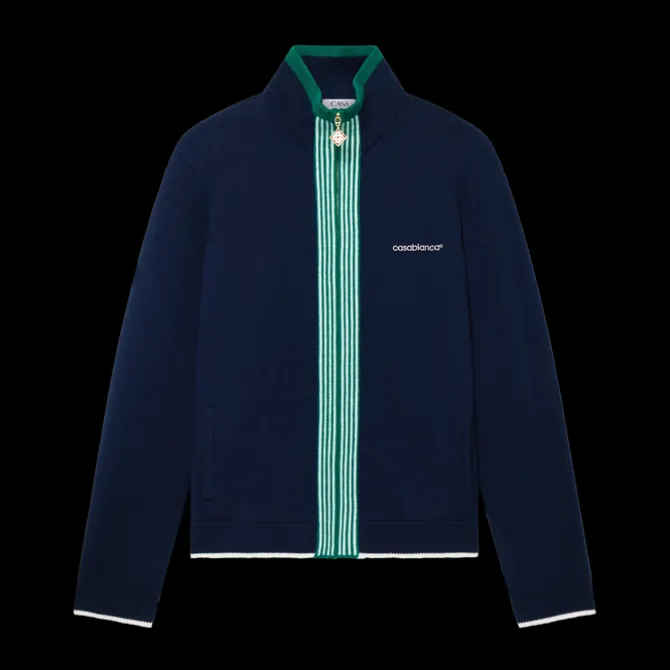 Knit Tennis Track Jacket