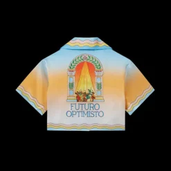 La Danse Cropped Silk Shirt