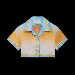 La Danse Cropped Silk Shirt