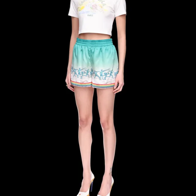 La Déesse Du Stade Silk Shorts