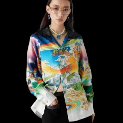 La Musique Long Sleeve Silk Shirt